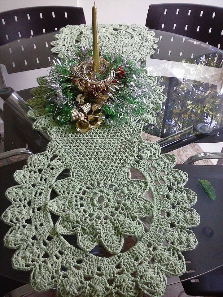 CENTRO DE MESA EM BARBANTE NÚMERO 4, COM 1.60 CMS