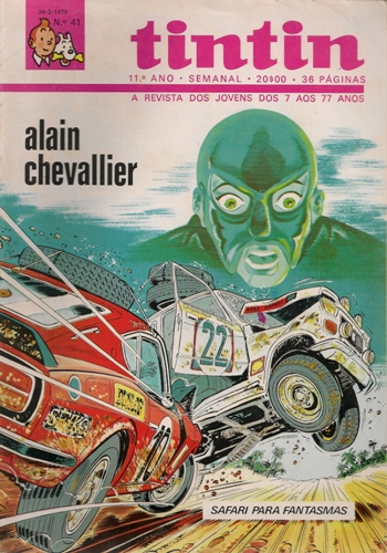 Capa de: ALAIN CHEVALLIER - 5 . SAFARI PARA FANTASMAS