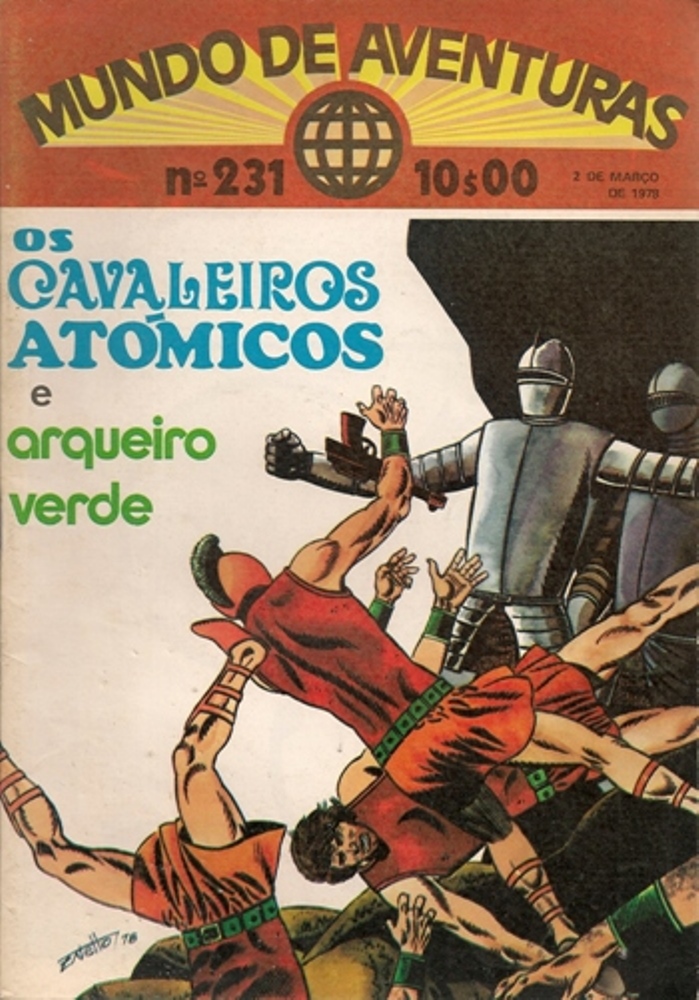  Capa 
CAVALEIROS ATÓMICOS (OS) - 5 . MUNDO FORA DO TEMPO!
