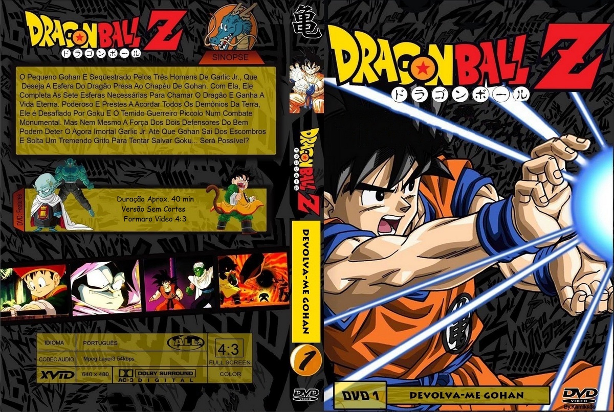 Dvd Dragon Ball Z Todos Os Filmes + Especiais + Ovas Dublado