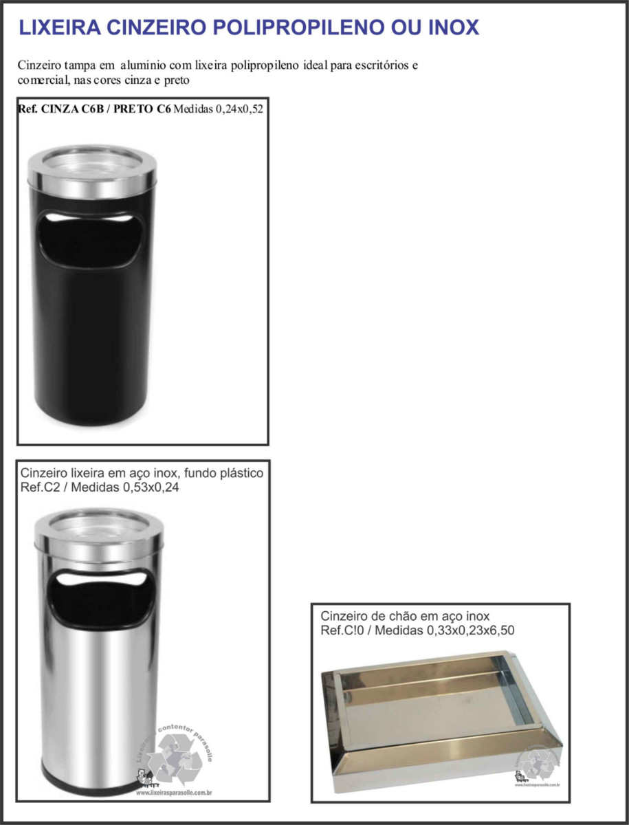 Cinzeiros para cigarros