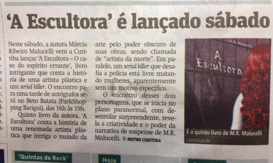 A Escultora no Metro Curitiba A Escultora no Metro Curitiba