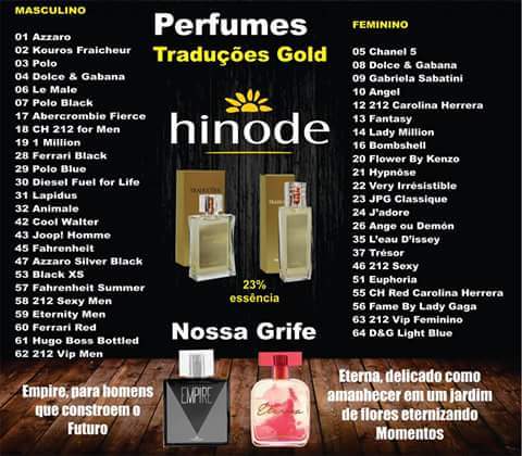 Perfume Masculino Traduções Gold 61 Hinode - Nova Embalagem