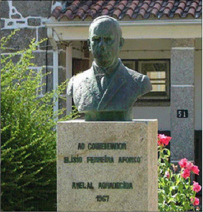 Busto do benemérito de Avelal Elísio Ferreira Afonso