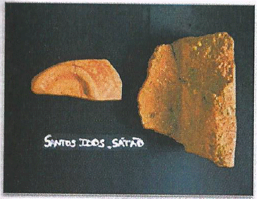 Fragmentos ceramicos encontrados no Concelho