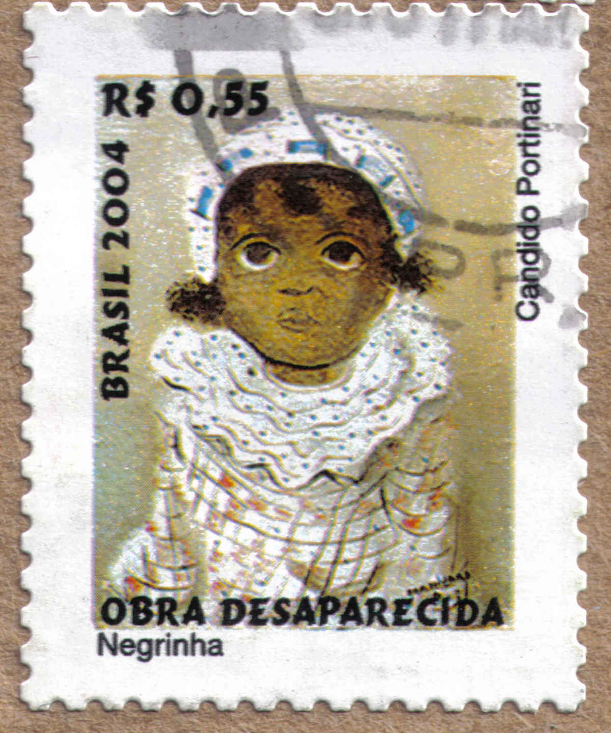 Negrinha_OBRA DESAPARECIDA_Cndido Portinari_R$ 0,55_ Brasil 2004.jpg