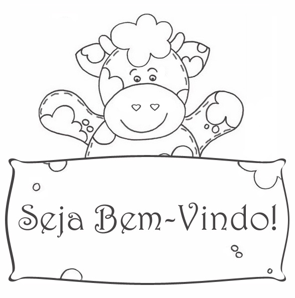 Risco vaquinha bem-vindo