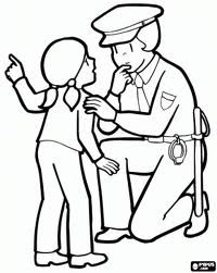 desenho de policial