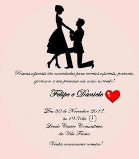 Convite de noivado 1