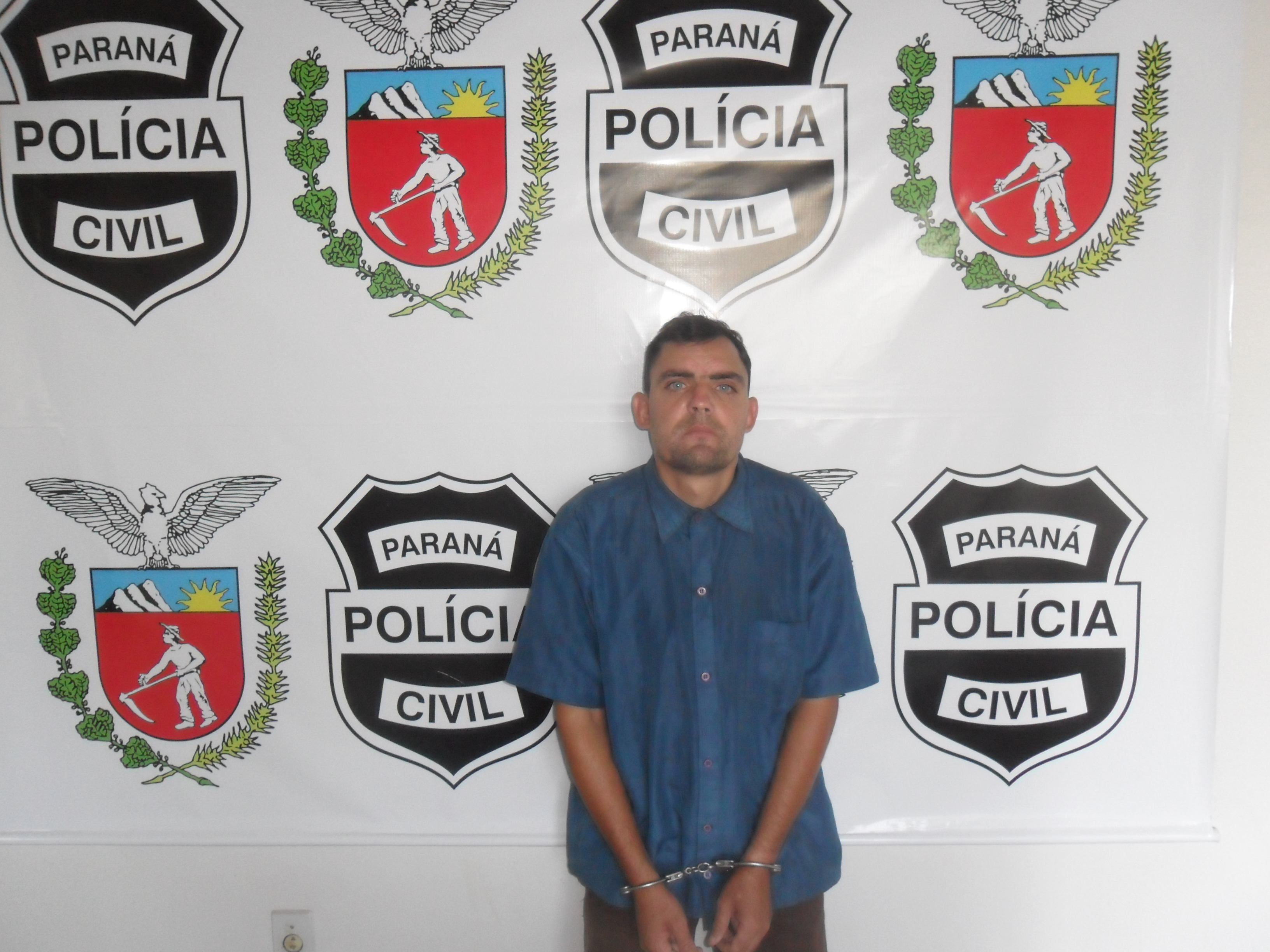 Mauro Silveira, detido com dois revolveres/Foto:divulga&ccedil;&atilde;o Policia Civil, Santo Ant&ocirc;nio do Sudoeste