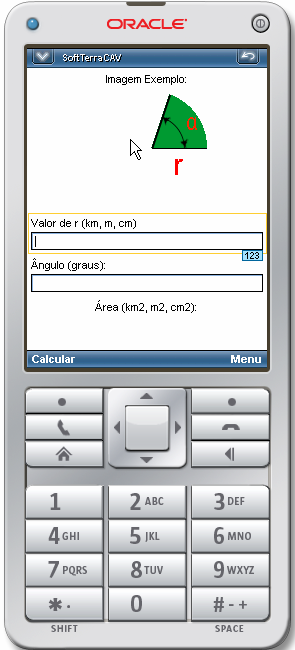 CAlculo de Área Setor Circular